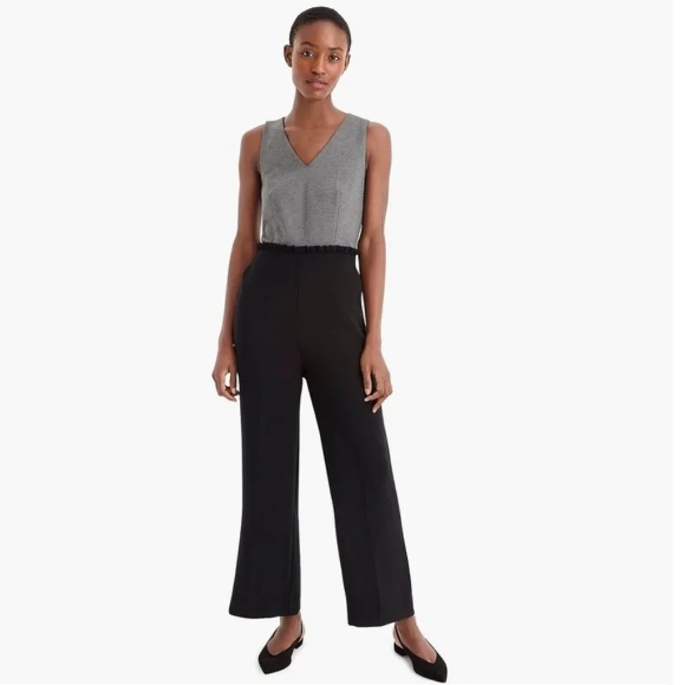 J. Crew Wide Leg Combo Jumpsuit Size 6